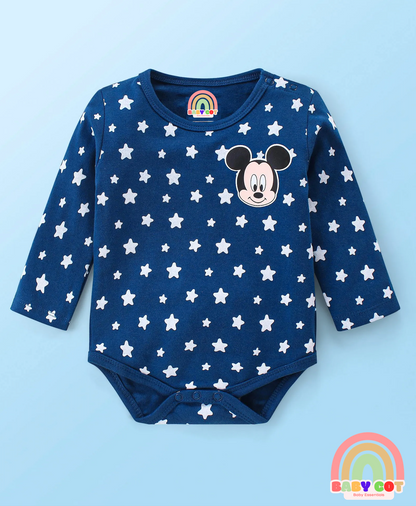 Interlock Knit Full Sleeves Onesies With Printed Graphics Pack of 3 - Red White & Navy Blue