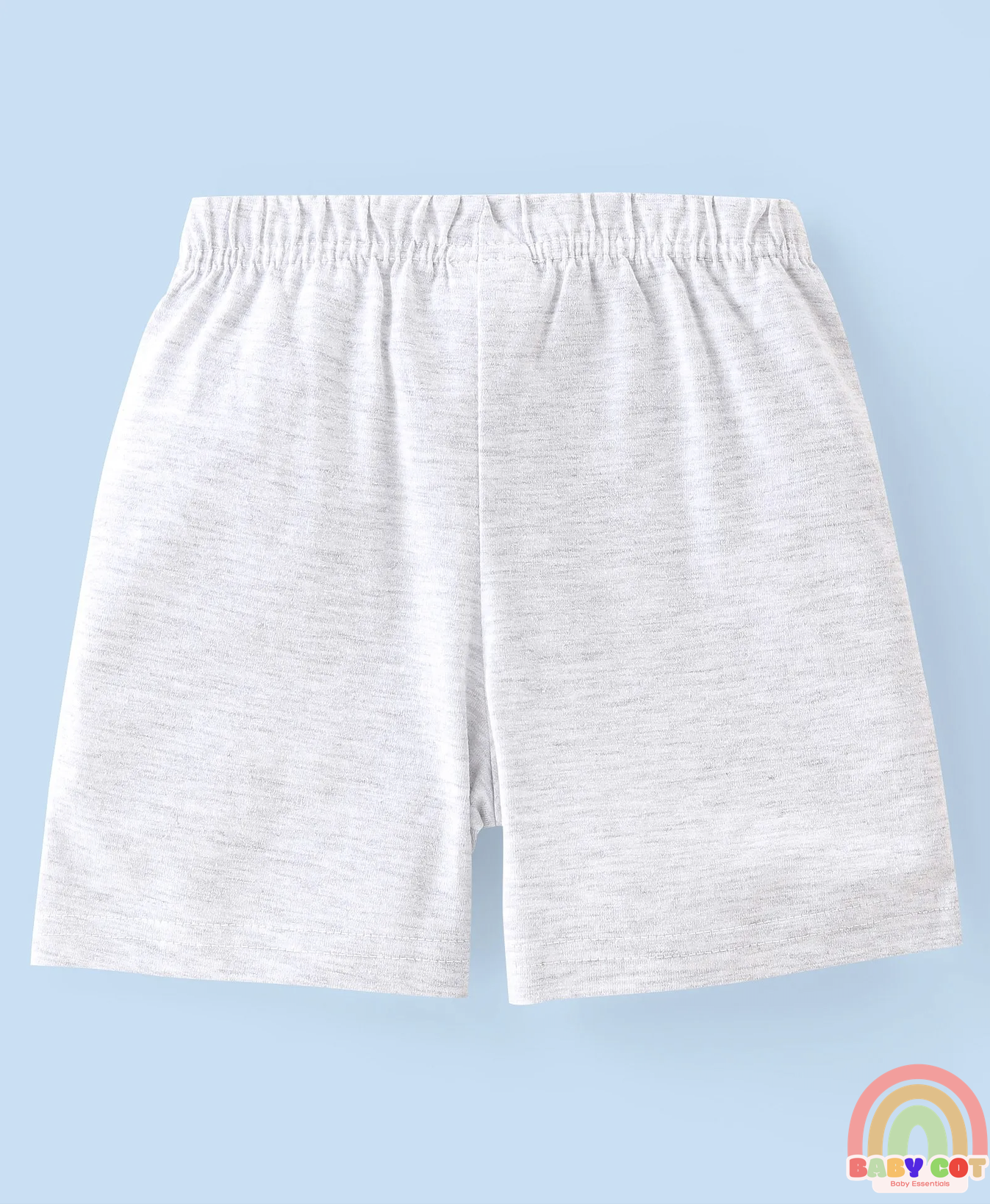 Cotton Knit Striped and Bear Printed Shorts Pack of 3 - Green White and Brown