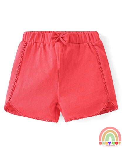 100% Cotton Knit Sleeveless Top & Shorts Set with Fruit Print - Multicolor