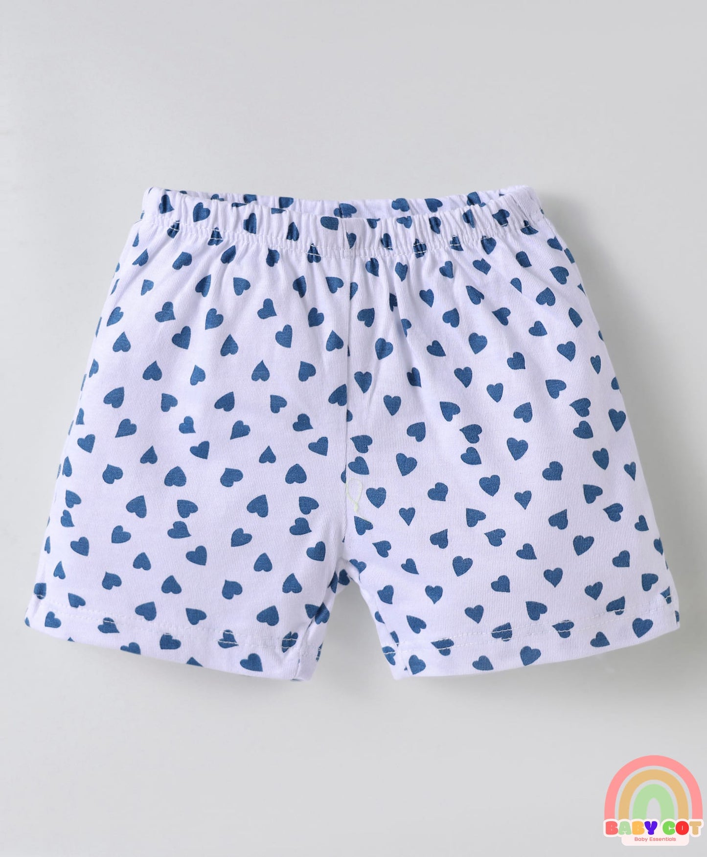 Single Jersey Knit Above Knee Length Shorts With Animal & Heart Print Pack Of 5 - Multicolour