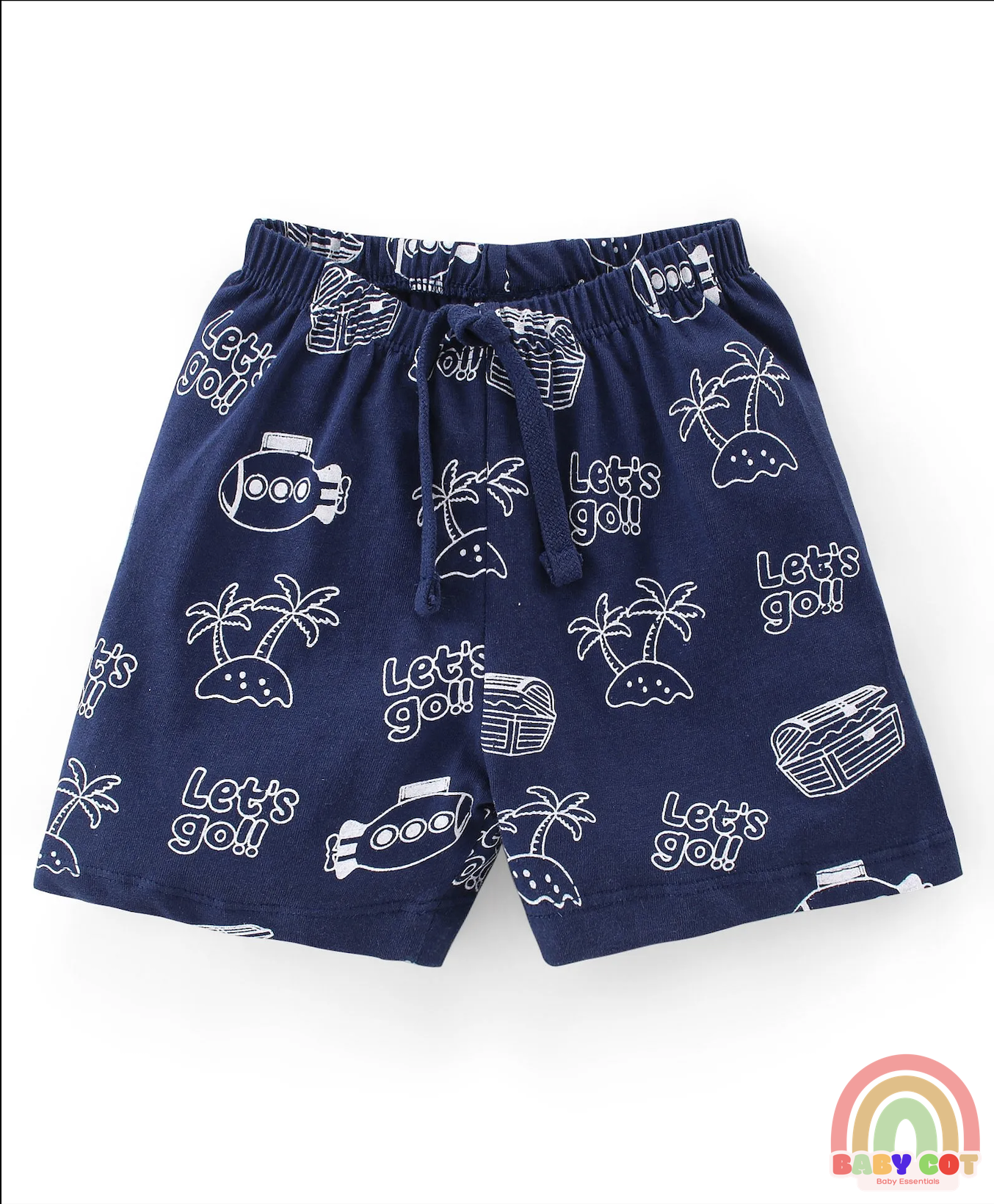 Single Jersey Cotton Shorts Submarine Print Pack of 3 - Multicolour