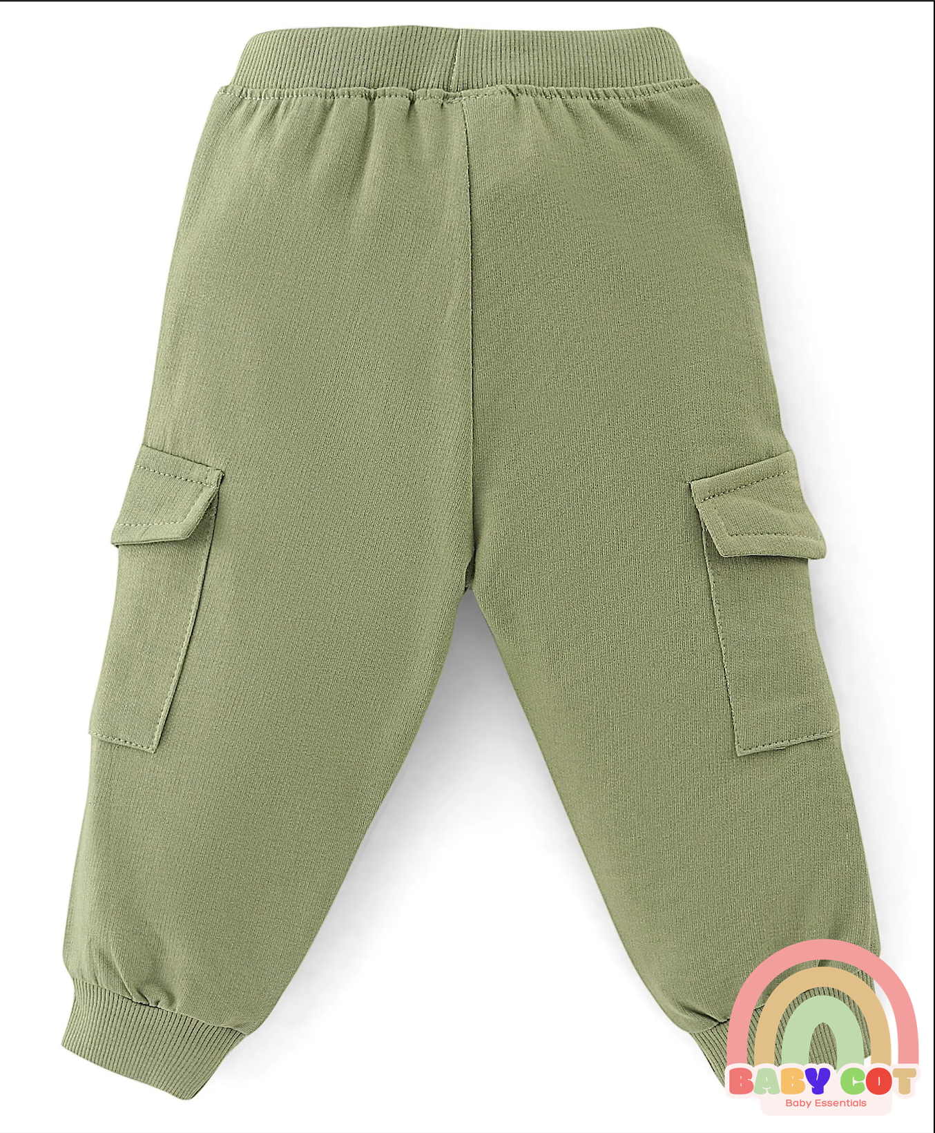100% Cotton Knit Full Sleeves T-Shirt & Lounge Pants With Text Print & Striped - Blue & Green