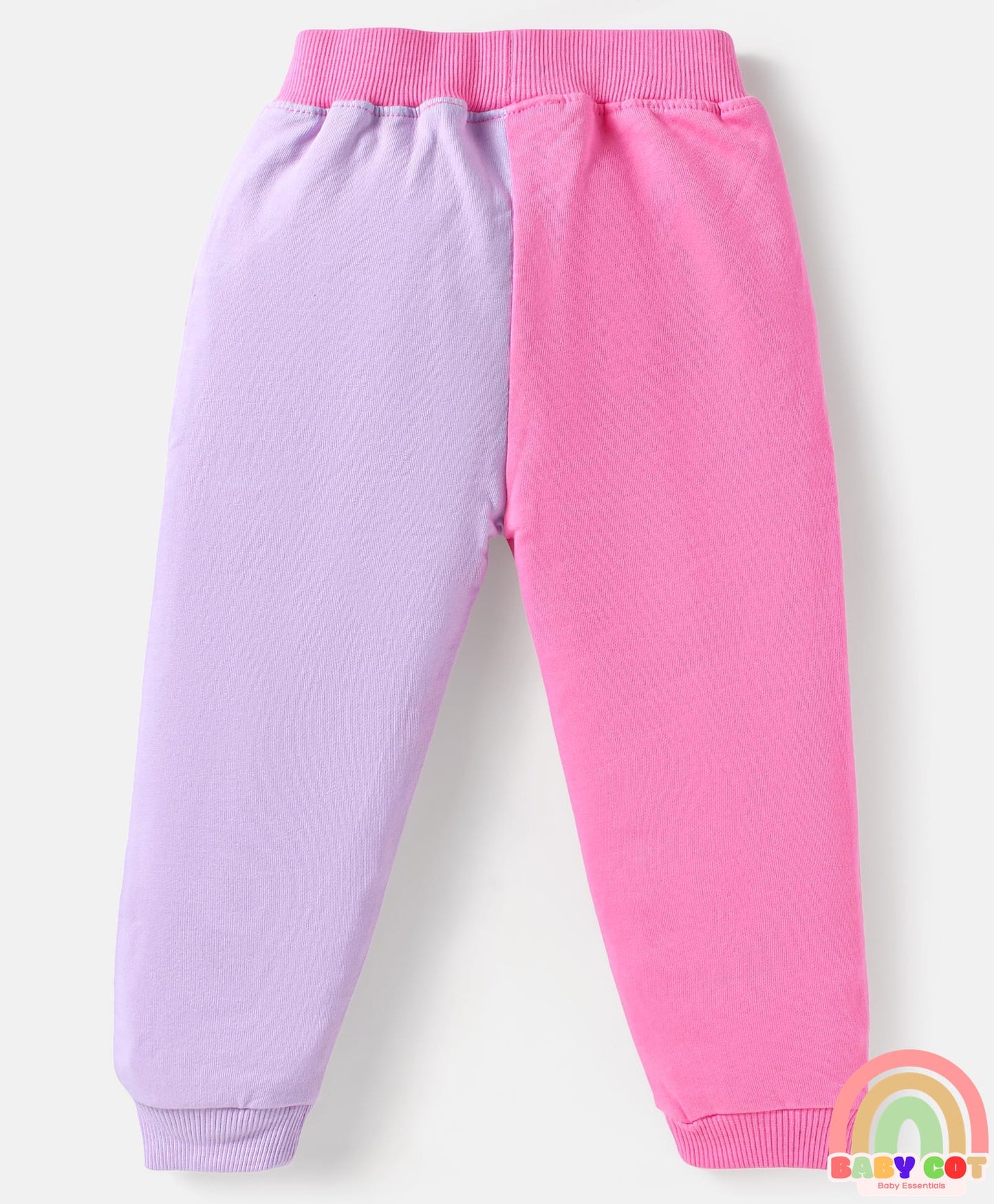 Terry Knit Full Raglan Sleeves Hooded Sweatshirt & Lounge Pant with Minnie Mouse Graphics - Pink & Lilac