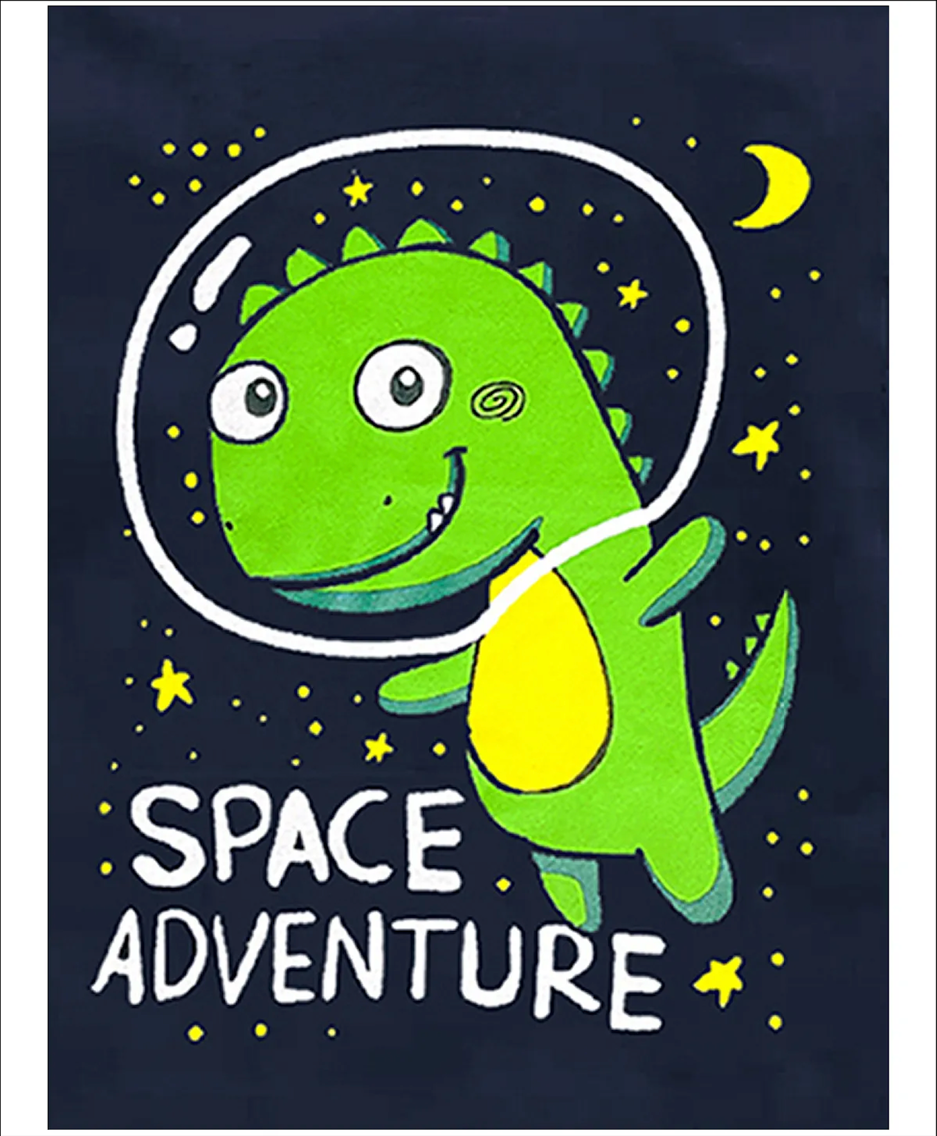 Pack Of 2 Full Doctor Sleeves Animals & Space Theme Printed Coordinating Tees & Joggers Set - Black Orange White & Green