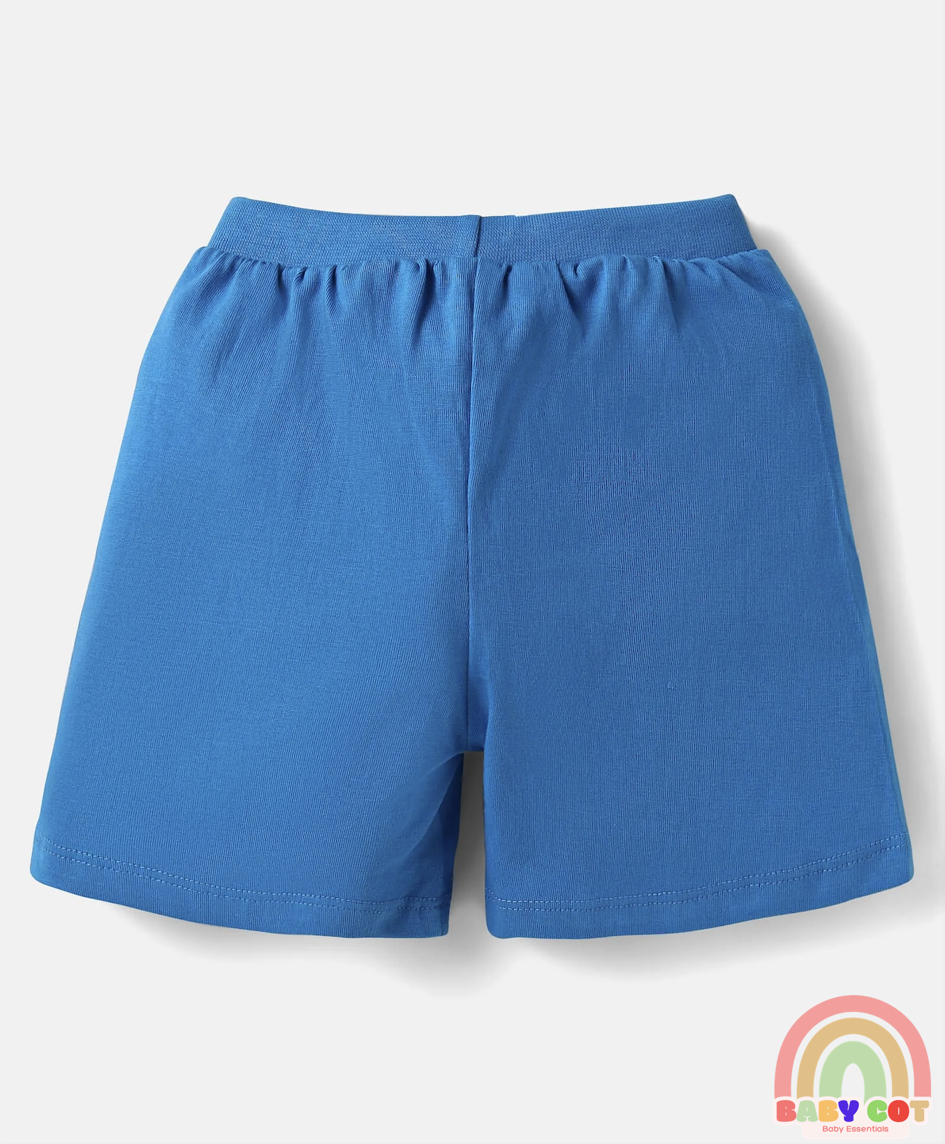 Single Jersey Knit Shorts with Explore Theme & Text Print Pack of 3 - Yellow Blue & White