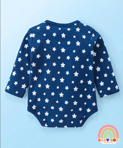 Interlock Knit Full Sleeves Onesies With Printed Graphics Pack of 3 - Red White & Navy Blue