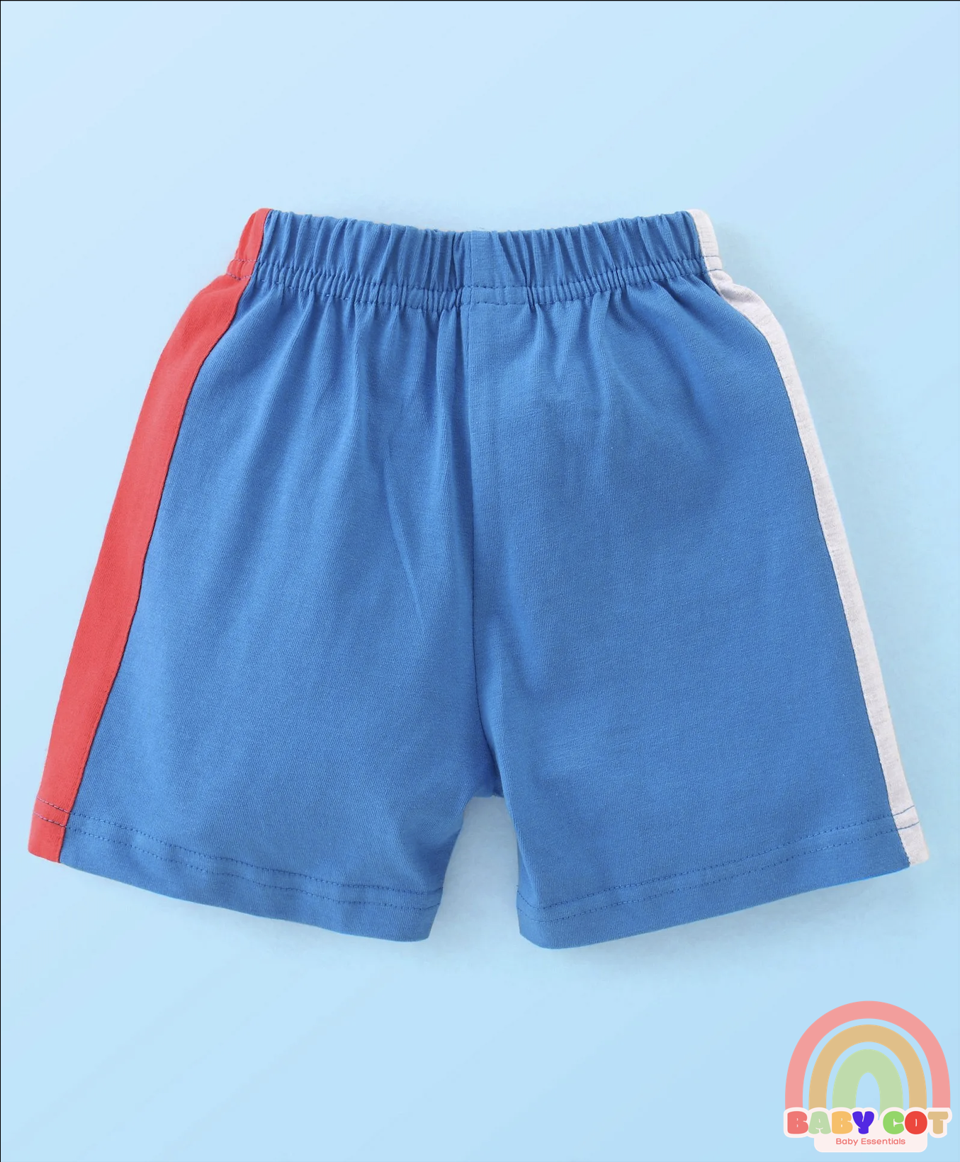 Cotton Knit Shorts Text Print Pack of 3 - Multicolour