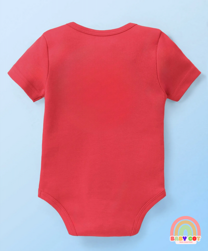 100% Cotton Knit Half Sleeves Onesies with Striped & Dino Print Pack of 3 - Multicolour