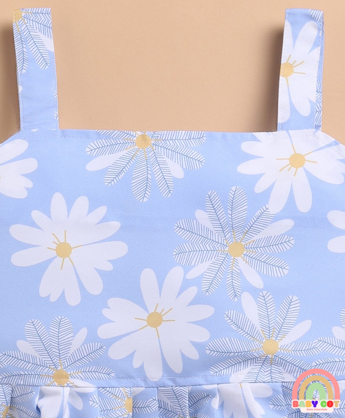 Cotton Knit Pack Of 3 Sleeveless Floral & Baby Animals Printed Dresses - Multi Colour