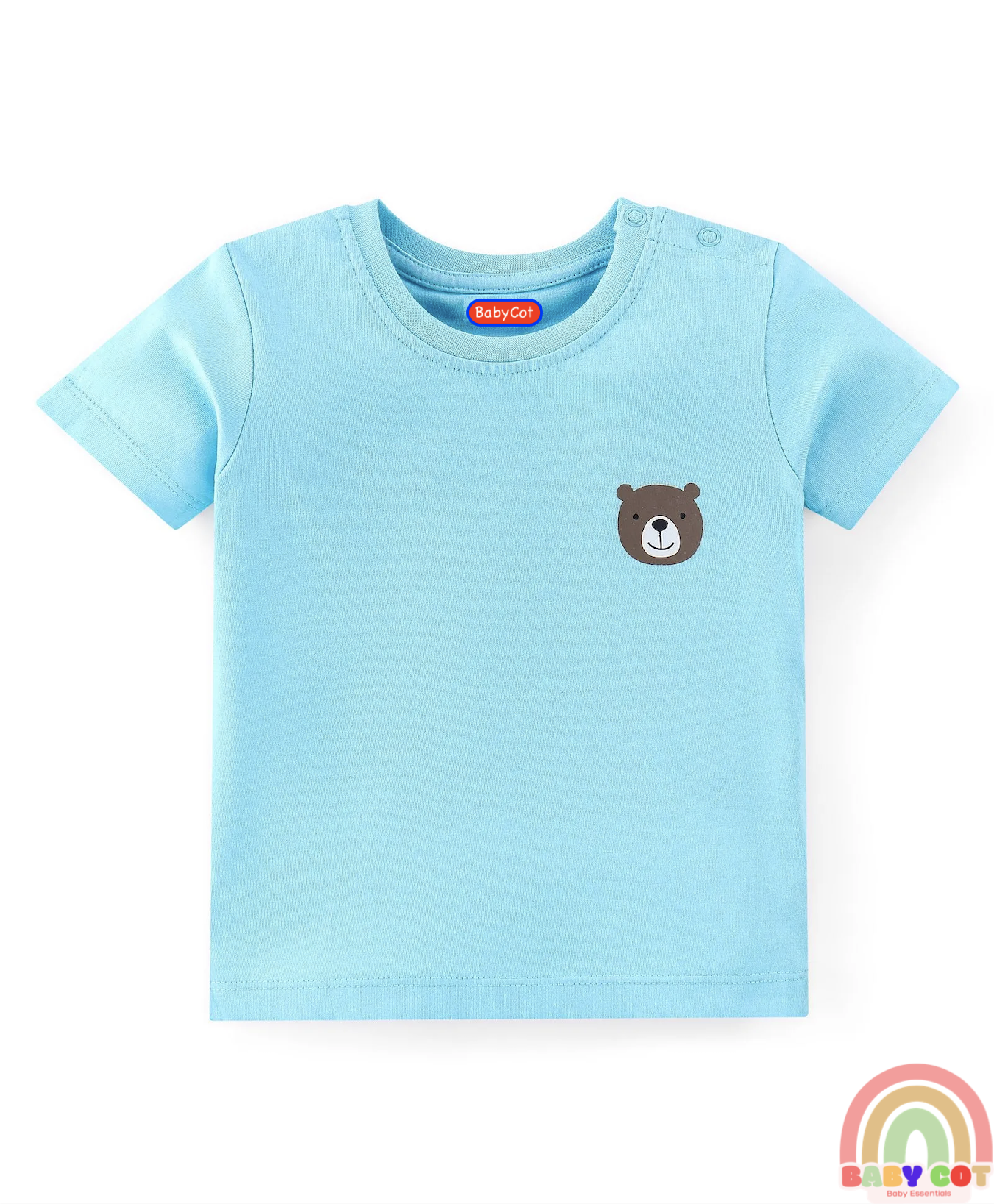 Cotton Knit Half Sleeves Lion Printed T-Shirts Pack of 5 - Multicolour