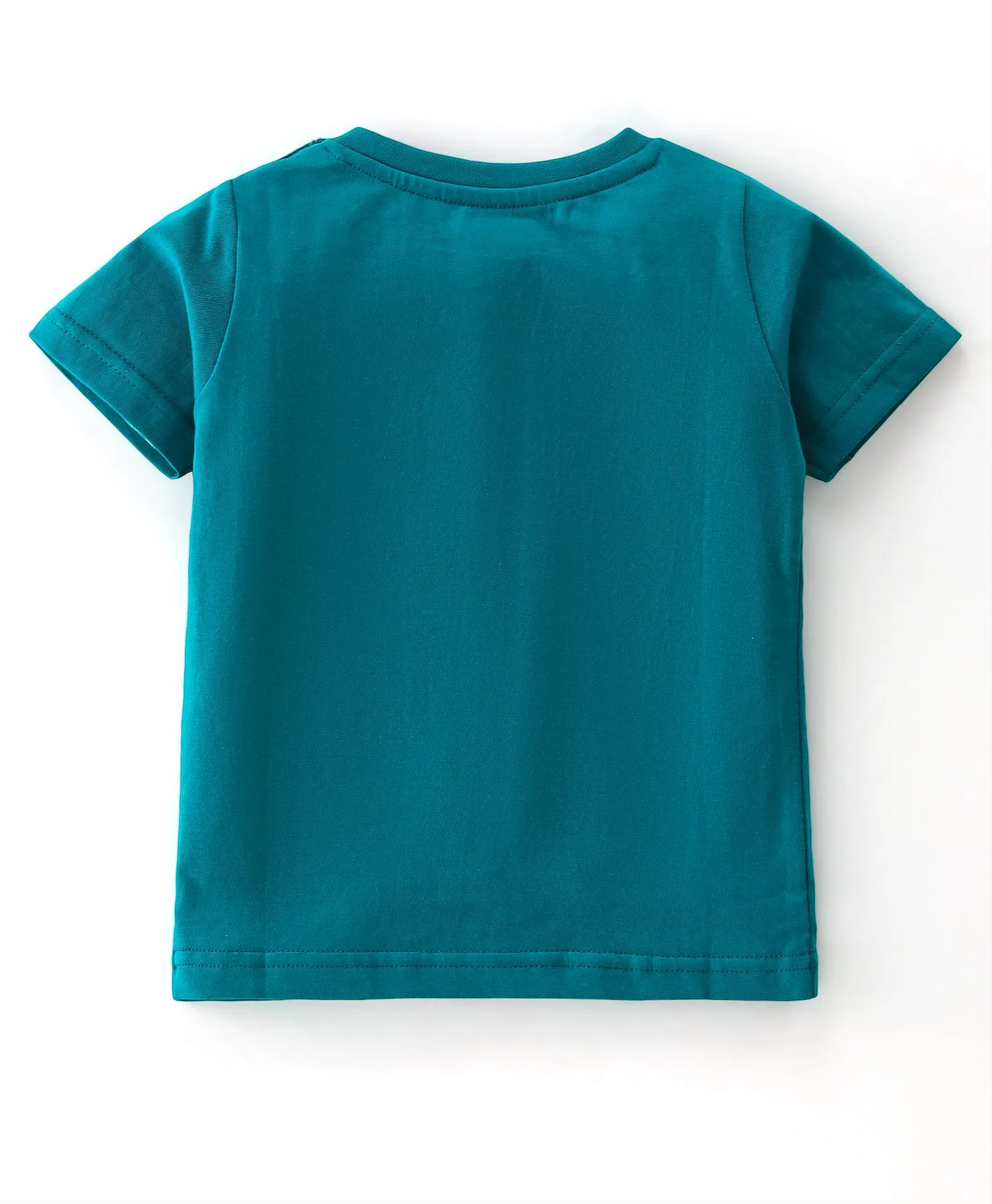 Cotton Knit Half Sleeves T-Shirts Tropical Graphic Print Pack of 3 - Blue & Green