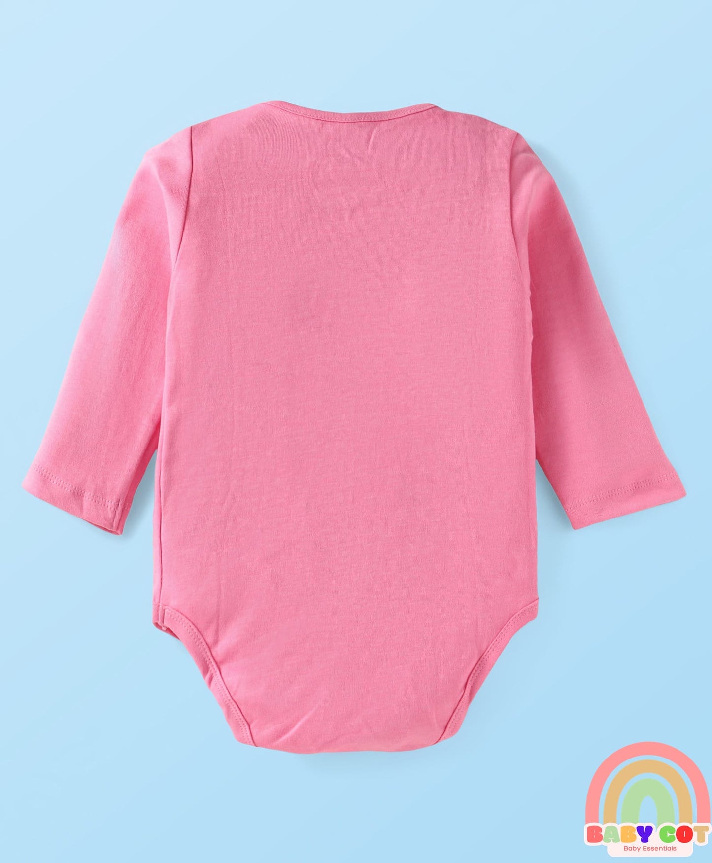 Interlock Knit Full Sleeves Onesies with Disney Princess Graphics Pack of 3- White Pink & Purple
