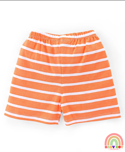 Single Jersey Cotton Shorts Submarine Print Pack of 3 - Multicolour