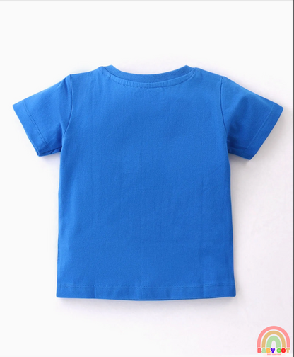 Cotton Half Sleeves Striped T-Shirt With Graphics Pack of 3 - Multicolor