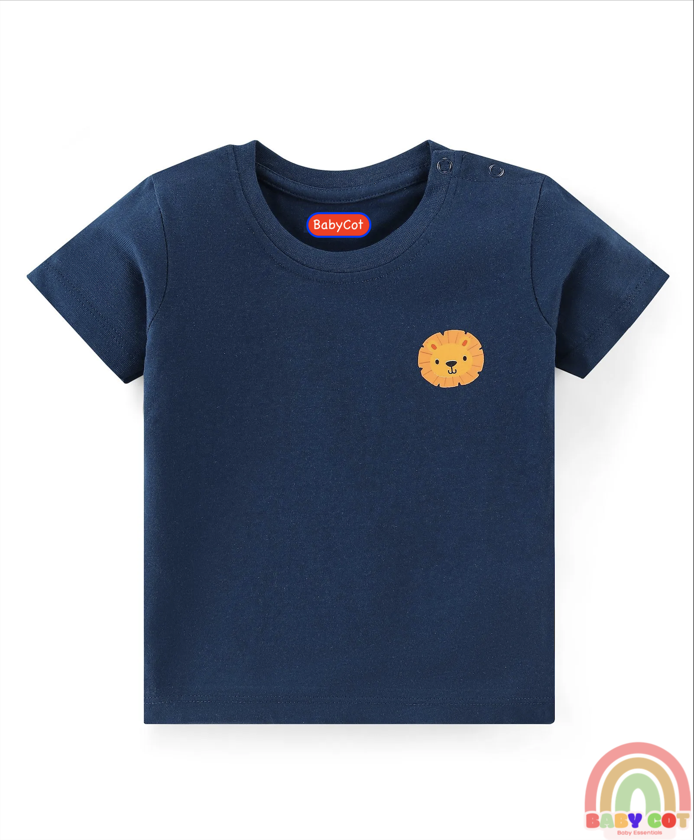 Cotton Knit Half Sleeves Lion Printed T-Shirts Pack of 5 - Multicolour