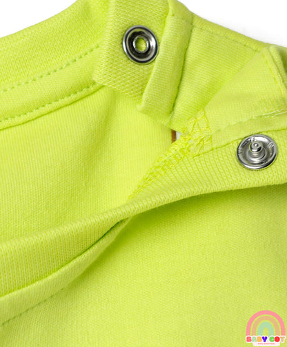 Interlock Knit Half Sleeves T-Shirts with Text Print Pack of 2 - Red & Light Green