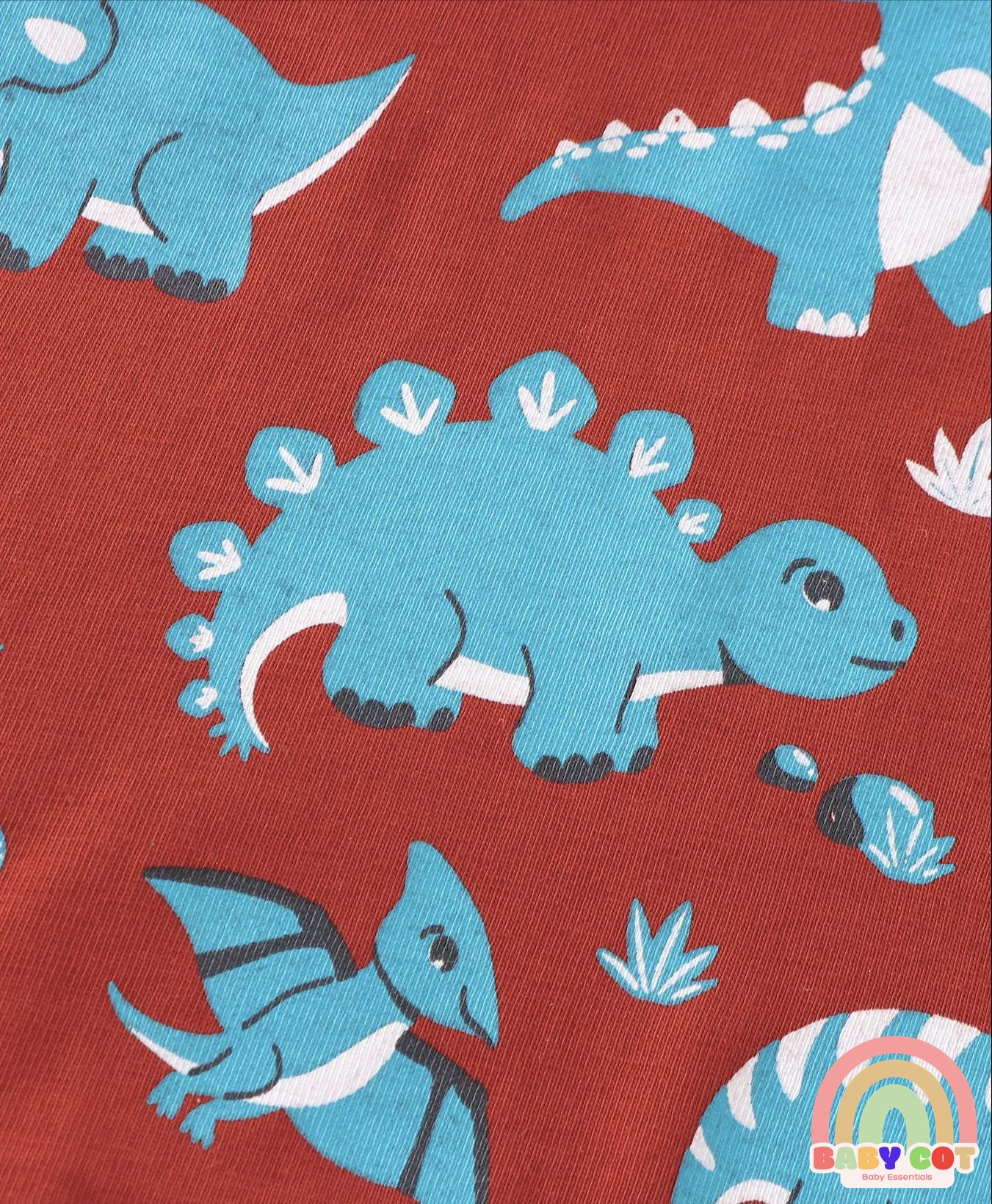 Cotton Knit Full Sleeves T-Shirt with Dino & Striped Print Pack of 3 - Multicolor