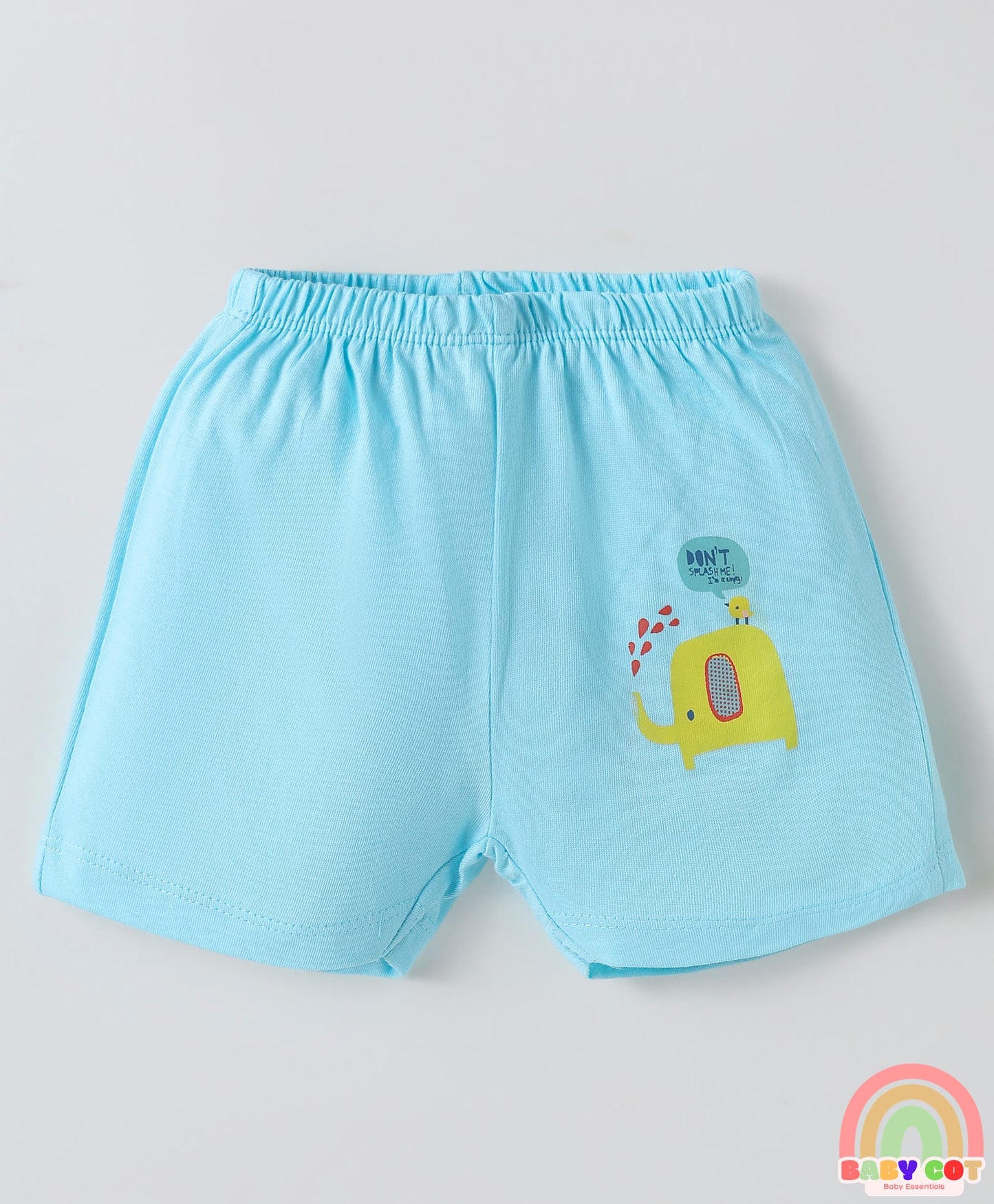 Single Jersey Knit Above Knee Length Shorts With Floral & Heart Print Pack Of 5 - Light Multicolour