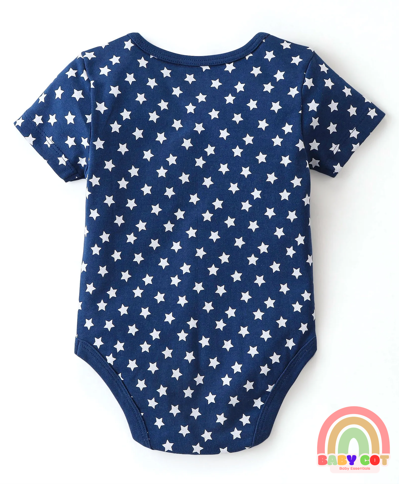100% Cotton Knit Half Sleeves Onesies Bear Print Pack of 5 - Multicolour