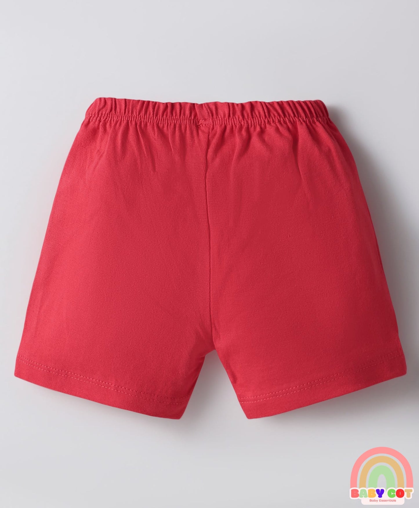Single Jersey Knit Above Knee Length Shorts With Sea Life & Heart Print Pack Of 5 - Multicolour