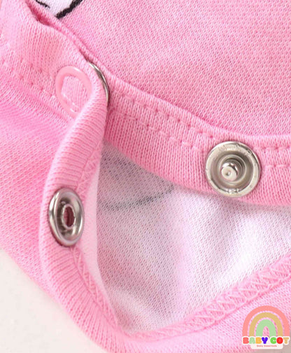 Interlock Knit Full Sleeve Onesies with Aristocats - Marie Graphics Pack of 3 - Red Pink & White