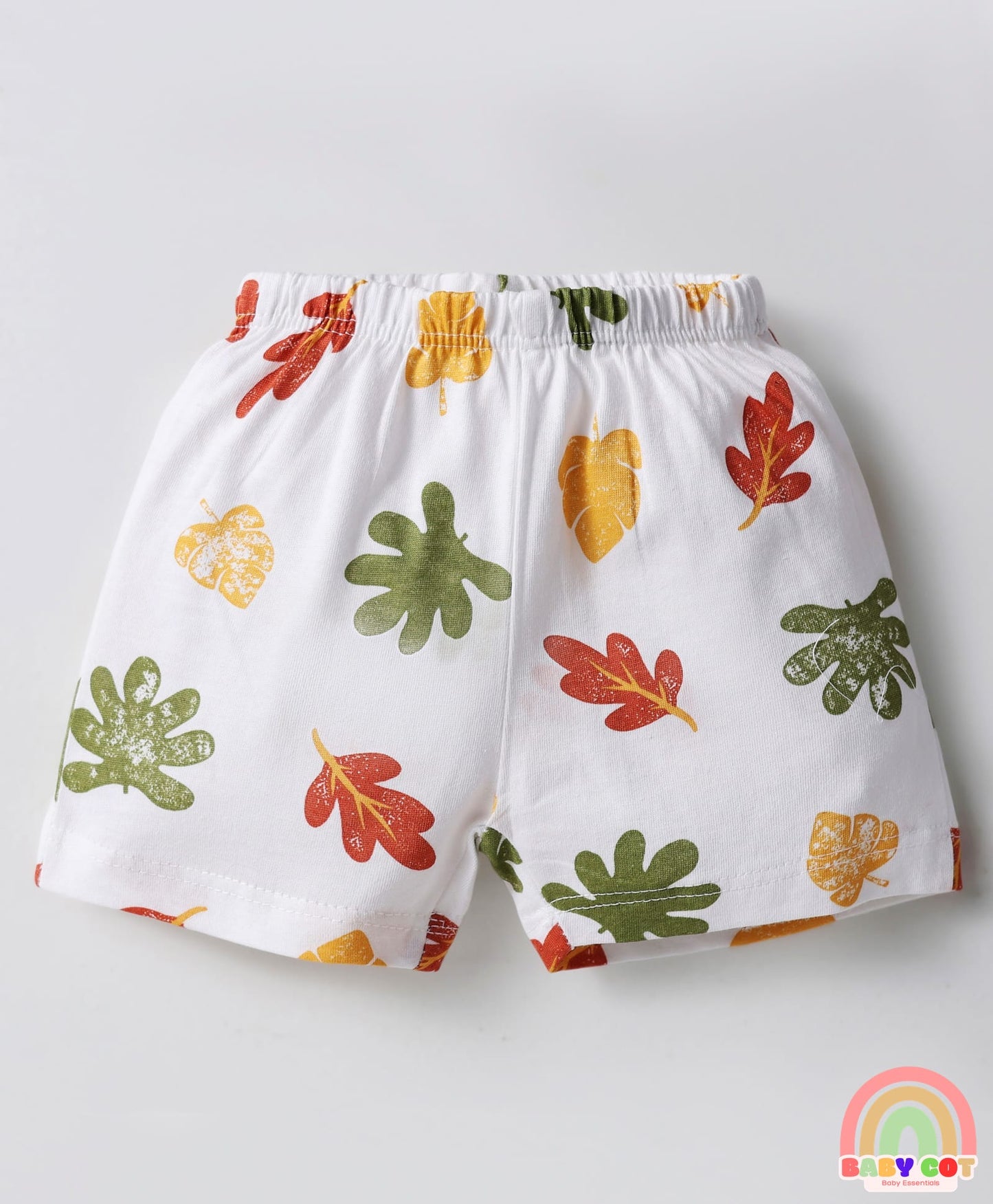 Single Jersey Knit Above Knee Length Shorts With Tropical & Geometric Shape Print Pack Of 5 - Multicolour